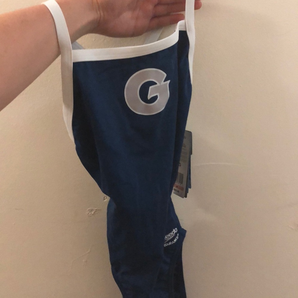 Speedo Endurance+ swim suit with logo